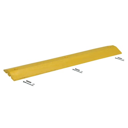 Vestil Speed Bump, 2 in Height, 4 ft Length, Yellow SB-48